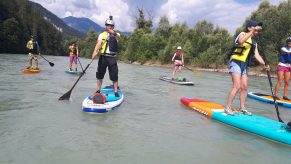 SUP Sup-Tour Stand Up Paddling Flusstour